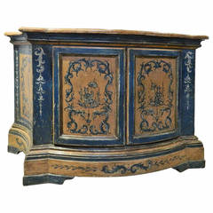 Antique Chinoiserie Painted Italian Console, 18th Century