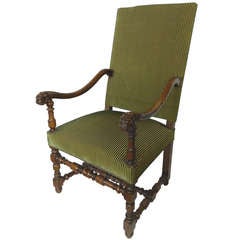 Antique William and Mary Style Armchair