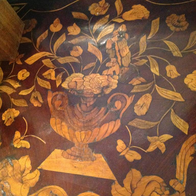 Dutch Floral Marquetry Inlaid Pier Table 1