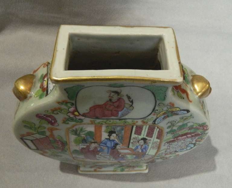 Chinese Celadon Pilgrim Jar Circa 1850's In Good Condition In Houston, TX