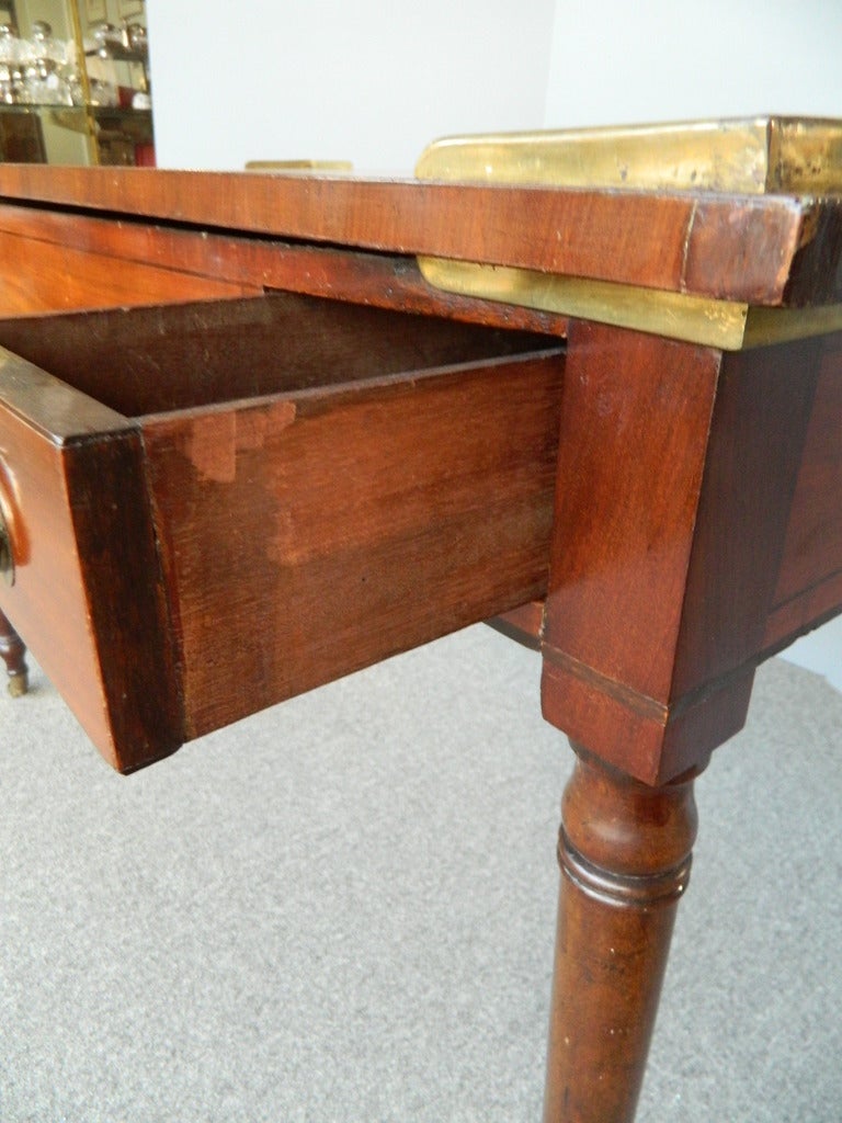 Mahogany Game Table Writing Desk 19th c For Sale 2