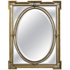 Antique Venetian Mirror Giltwood Frame