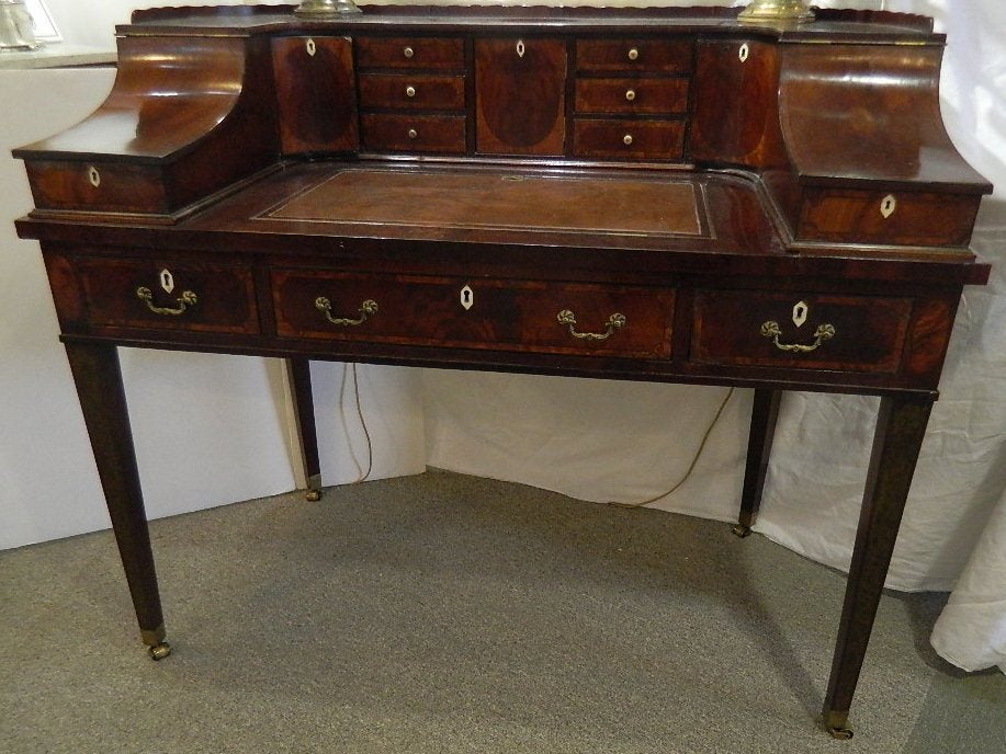 19th Century English Mahogany Carlton House Desk