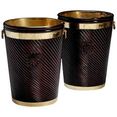 Pair of Large Peat Buckets for Umbrellas, Plants or Logs