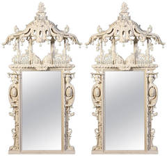 A fine pair of Claydon House design mirrors