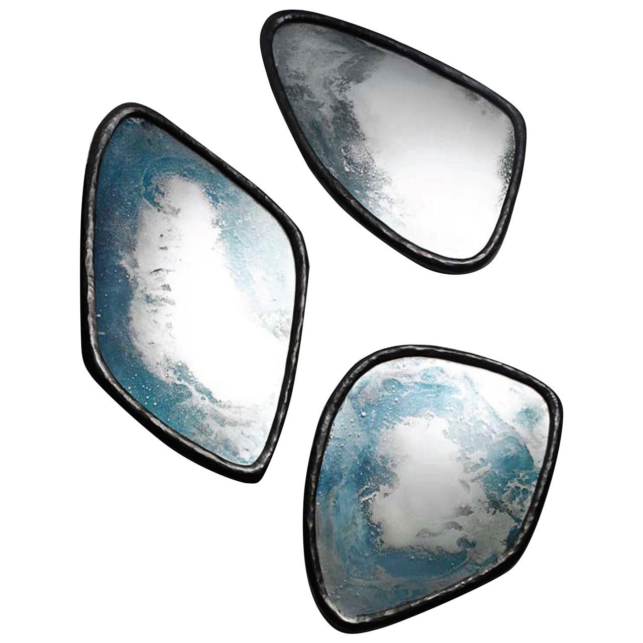 Agate Slice Mirrors as Featured in Elle Decor Luxe List For Sale