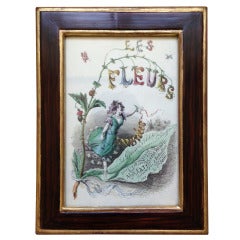A Set of Four 19th Century Prints from Les Fleurs Animees A Set of Four 19th Century Prints from Les Fleurs Animees