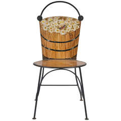 Whimsical Bucket of Daisies Chair