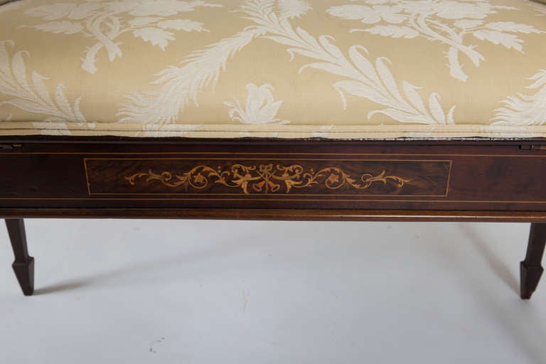 A Neoclassical Mahogany Piano Bench 1