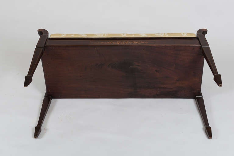 A Neoclassical Mahogany Piano Bench 3