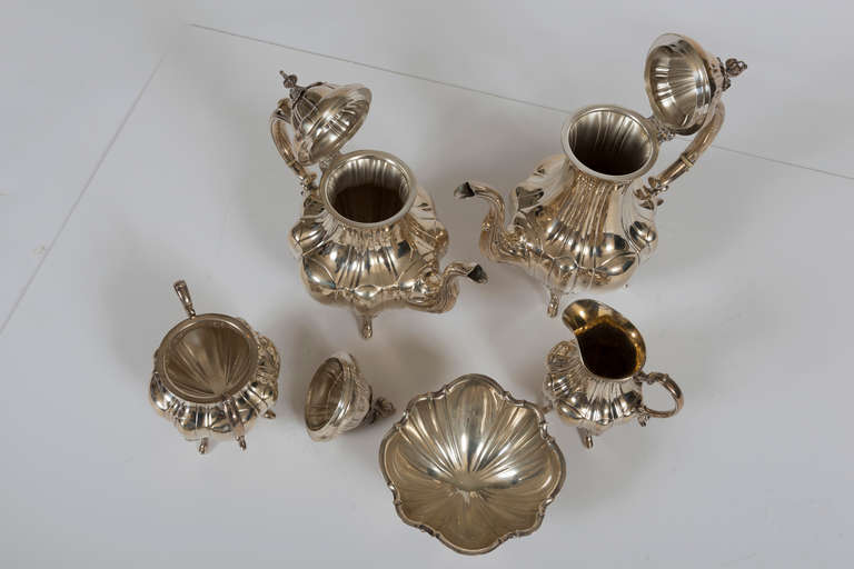 Reed and Barton Five-Piece Sterling Silver Tea Set 2