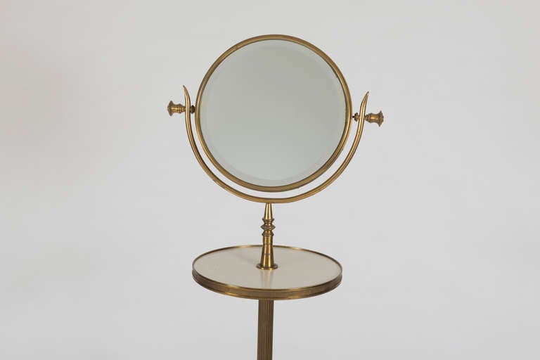 brass shaving mirror