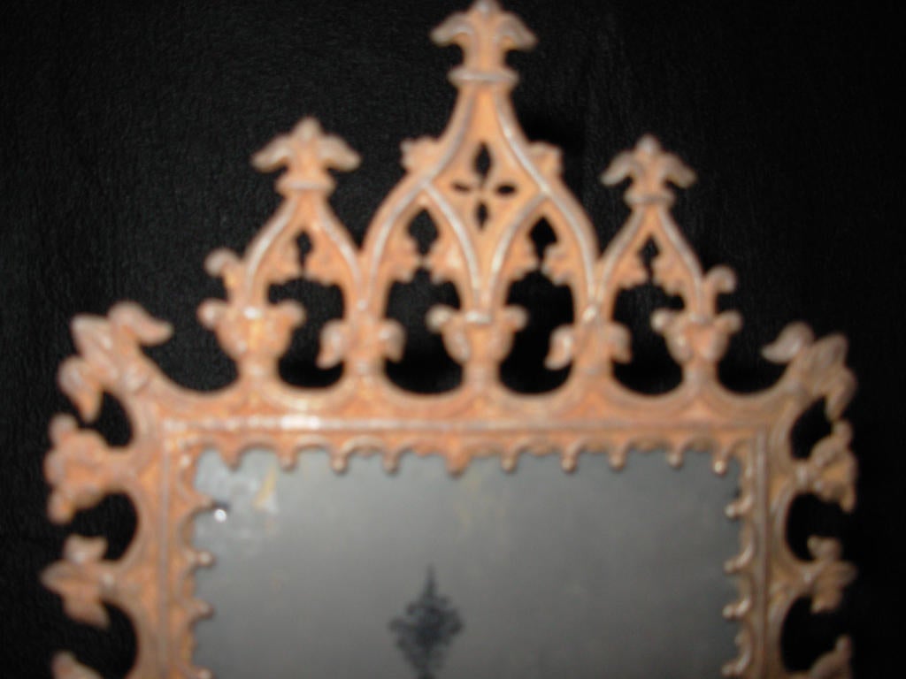 Gothic Revival Figural Metal Candle Screen In Good Condition For Sale In Long Island, NY