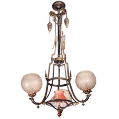 Antique Victorian Chandelier 19th Century