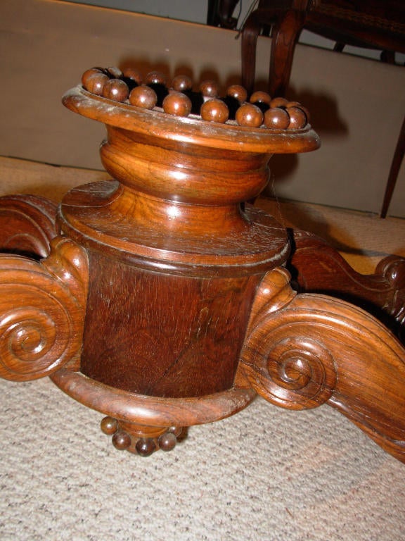 Victorian Center table by Roux Signed New York 19th century For Sale