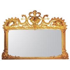 Gilt Rococo Revival Mantle Mirror