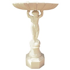 Cherub Cast Iron Birdbath