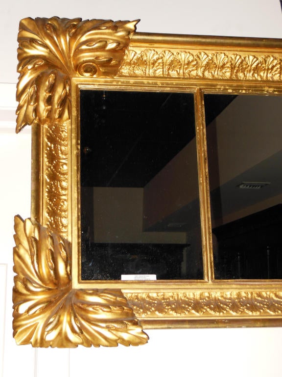 American Classical Classical Gilt Mantel Mirror For Sale
