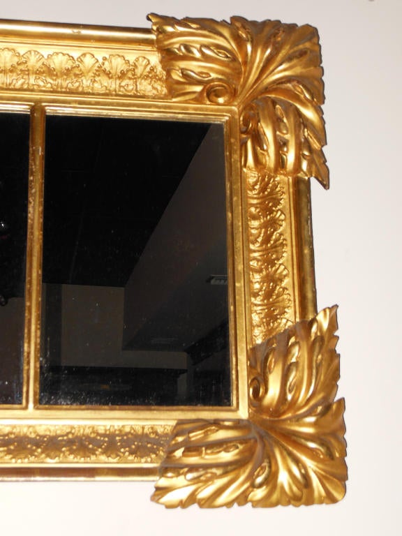 American Classical Gilt Mantel Mirror For Sale