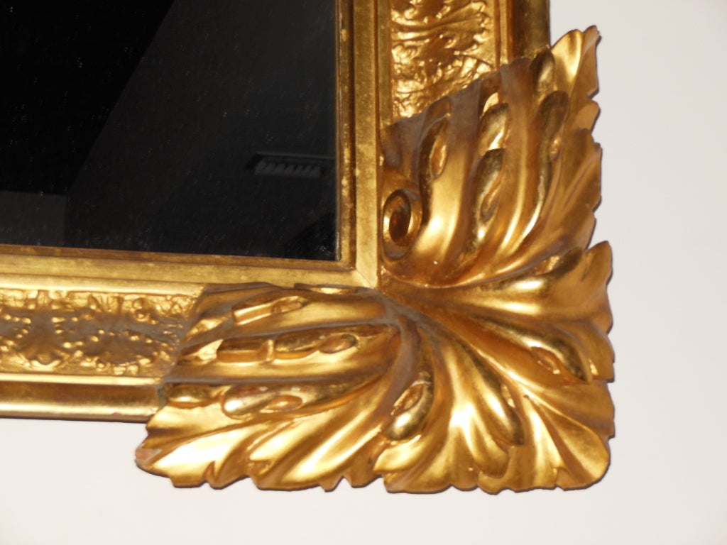 19th Century Classical Gilt Mantel Mirror For Sale