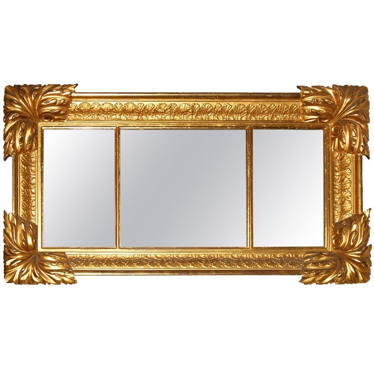 Classical Gilt Mantel Mirror For Sale