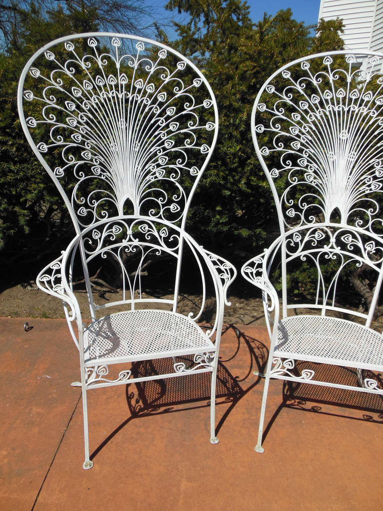 Vintage Salterini Peacock Chairs For Sale at 1stdibs