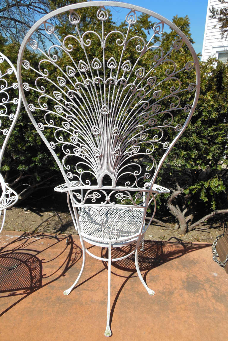 Vintage Salterini Peacock Chairs For Sale at 1stdibs