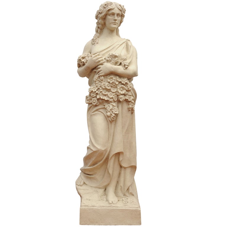 Decorative Statue of Flora For Sale