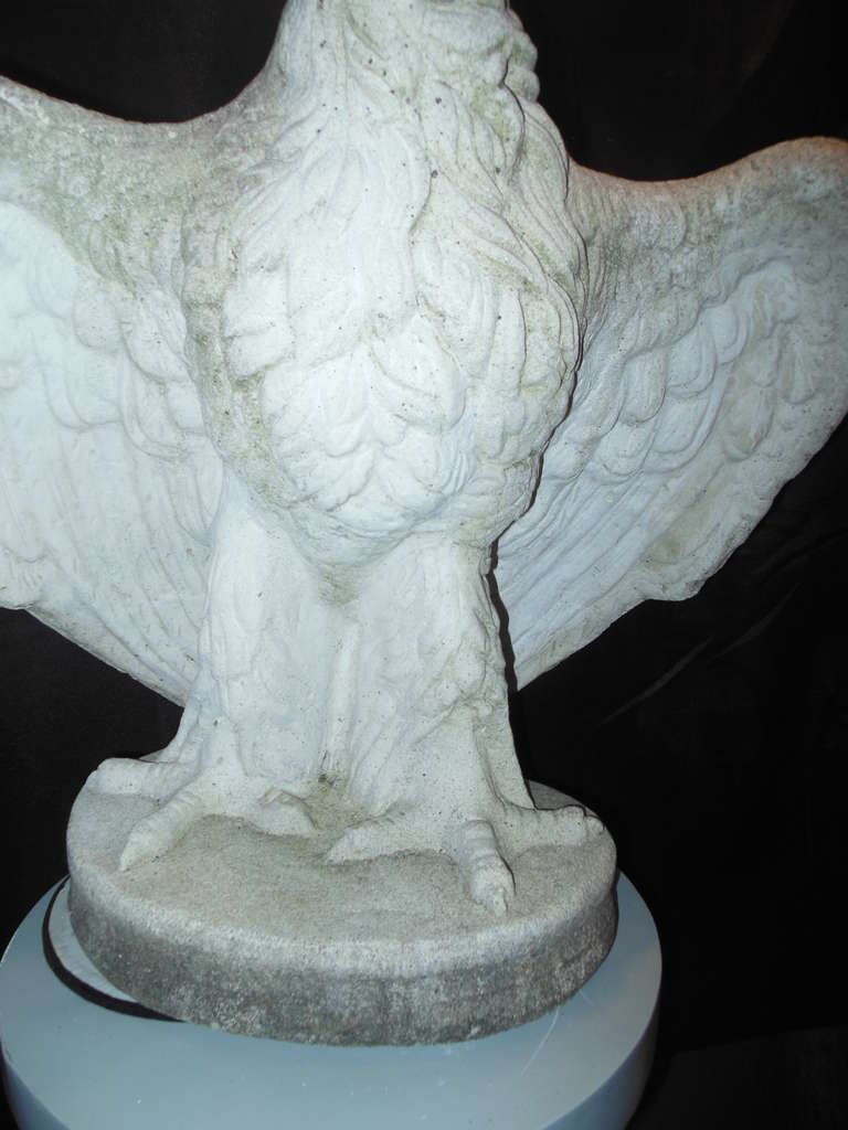  Eagles, pr of Cast Stone For Sale 1