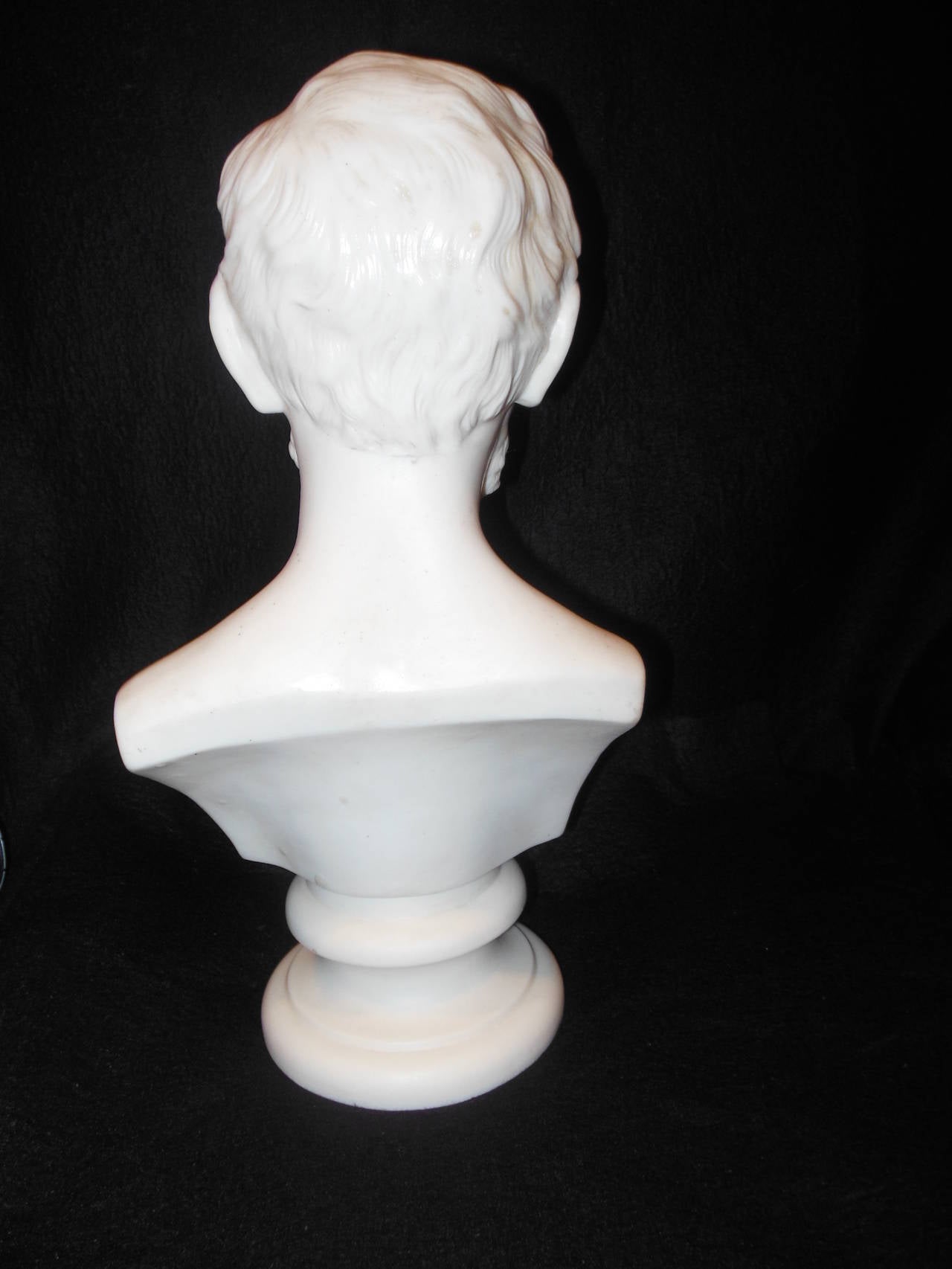 A 19th century English Parian bust of Lincoln, unsigned but  I have had an identical Lincoln Parian Bust signed M Milmore Sculpt. This bust is the larger 15