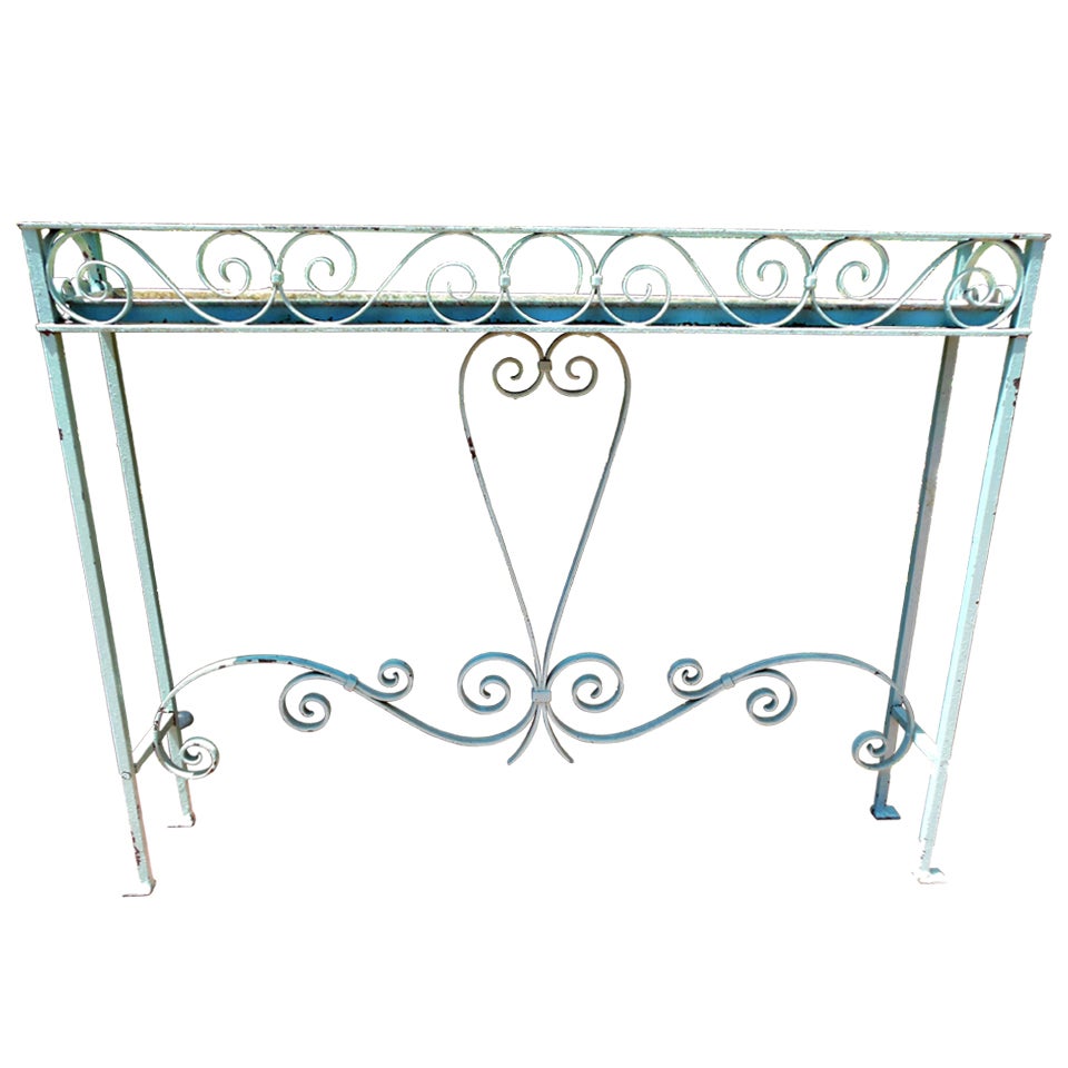 Plant Stand, Wrought Iron For Sale