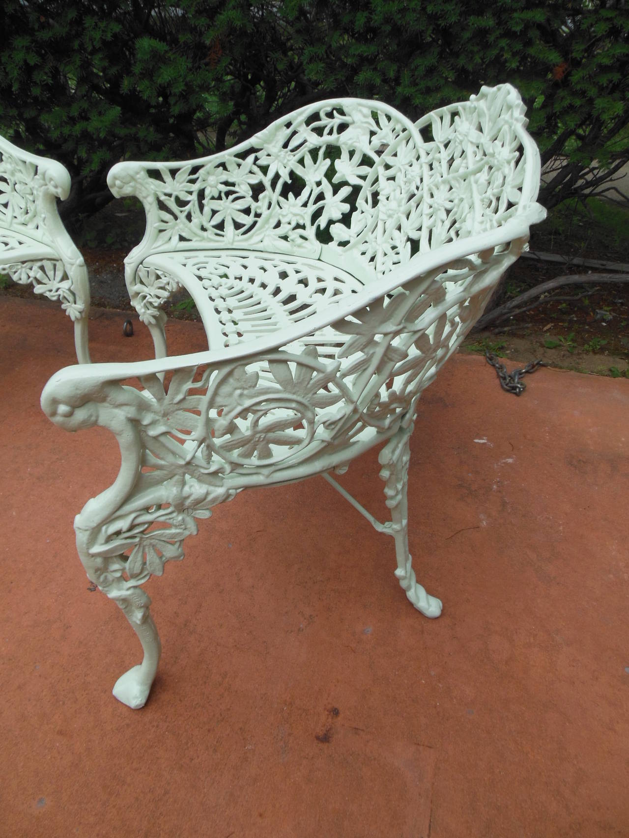 antique cast iron benches for sale