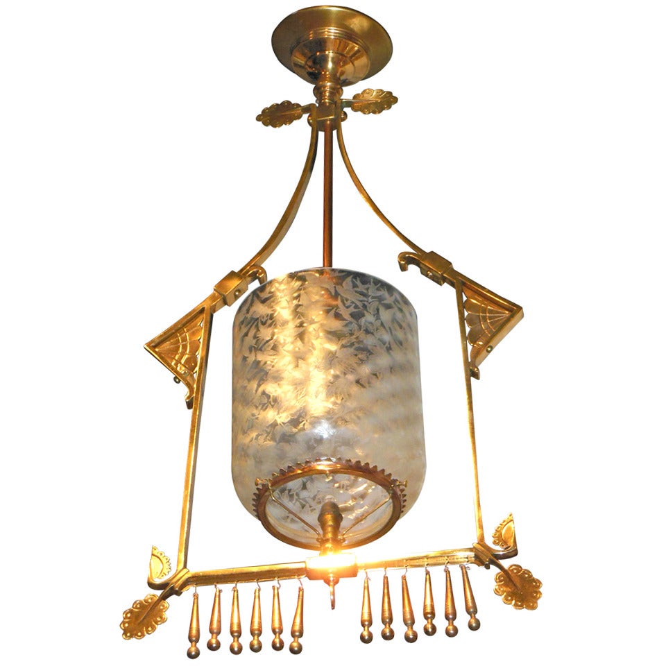 Antique Hall chandelier, American Aesthetic Style