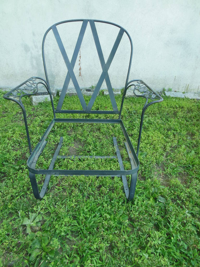 Patio Set Wrought Iron by Woodard 2