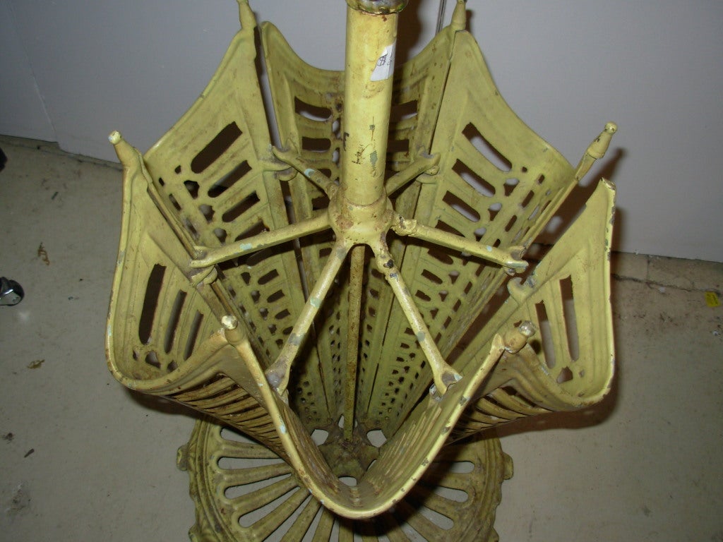 Belle Époque Umbrella Stand, Cast Iron For Sale