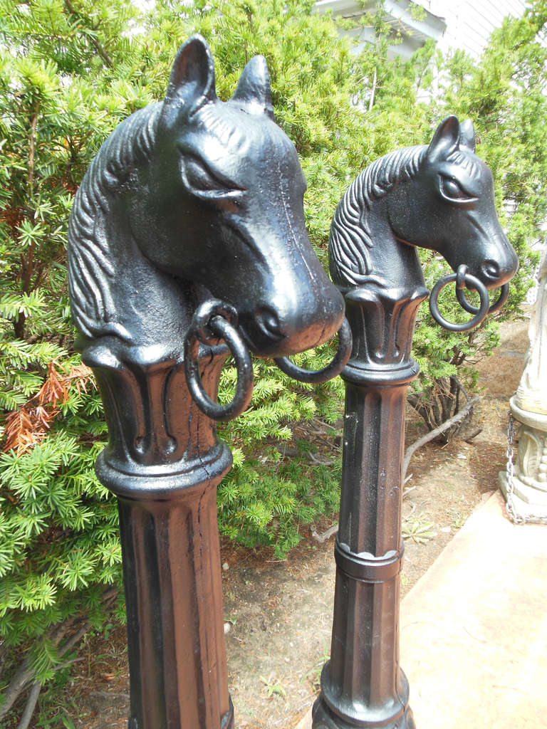 antique horse hitching post