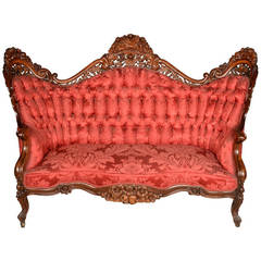 Belter Victorian Settee by John Henry Belter