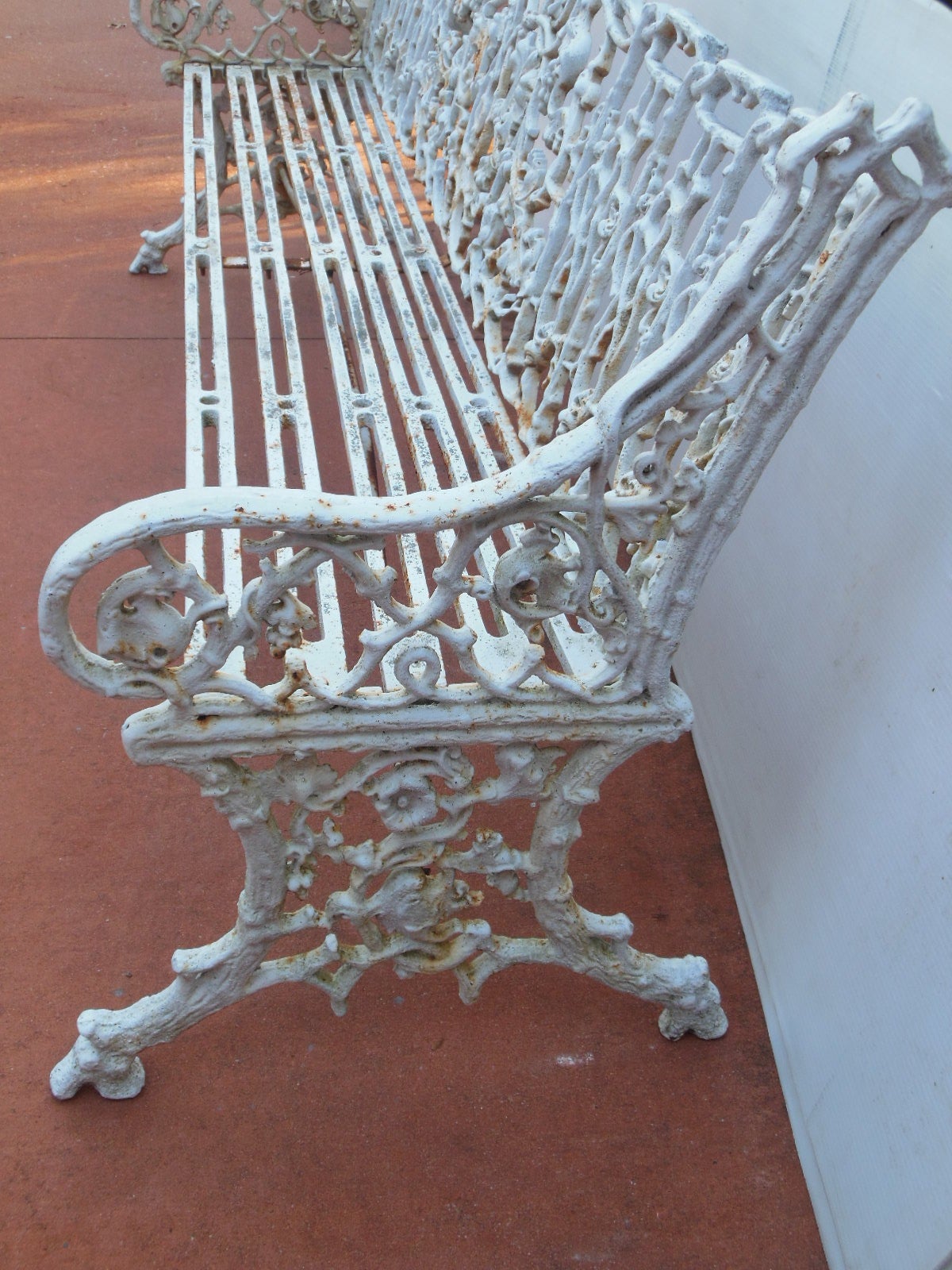 Antique Coalbrookdale Garden Bench in Cast Iron