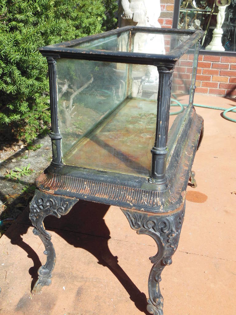 American Fiske Cast Iron Antique Aquarium or Fish Tank For Sale