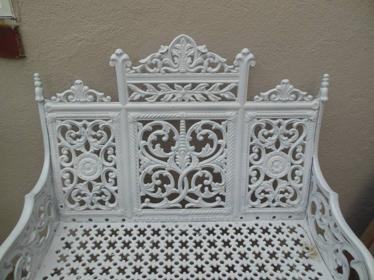 iron bench