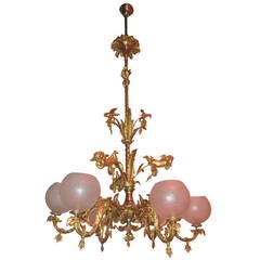 Antique Chandelier, Rococo  19th Century, 84” tall