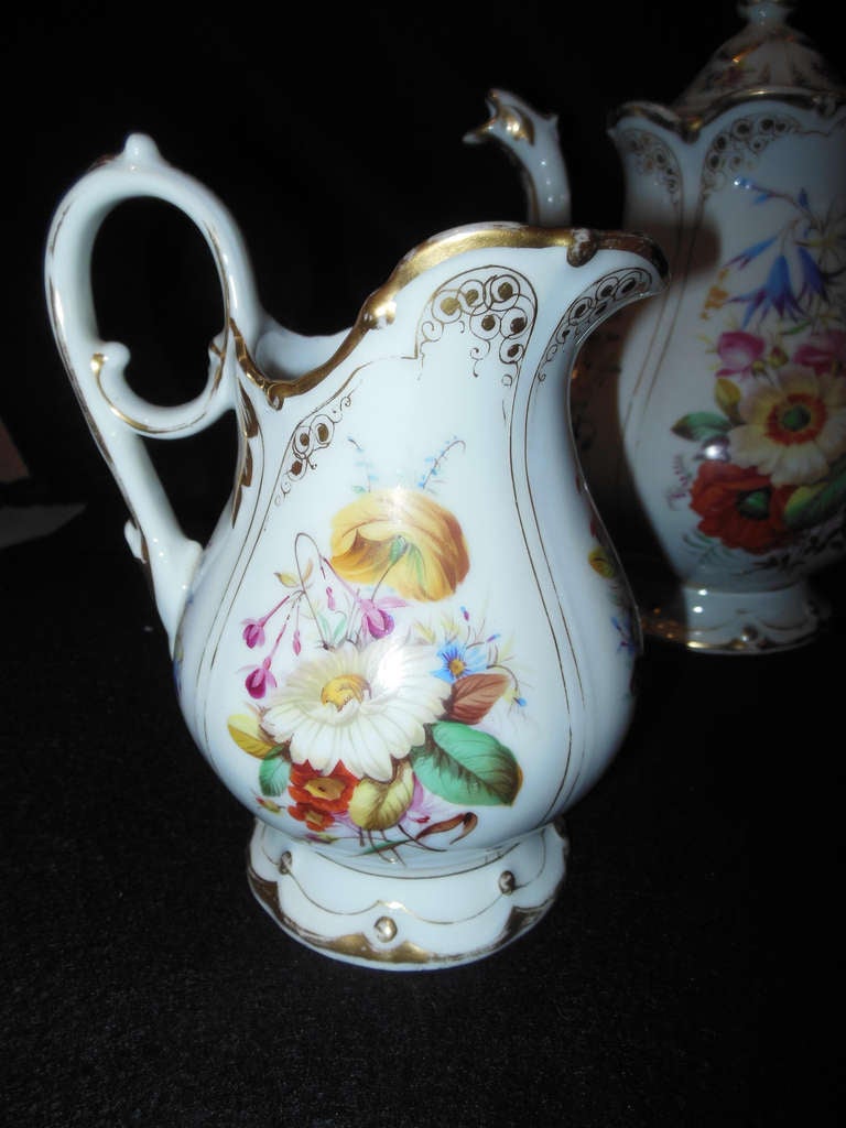 French Old Paris Tea Set Rococo Style For Sale
