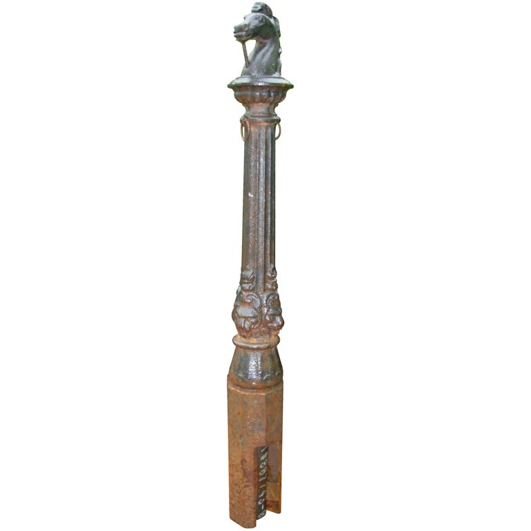 Horse Head Cast Iron  Hitching Post