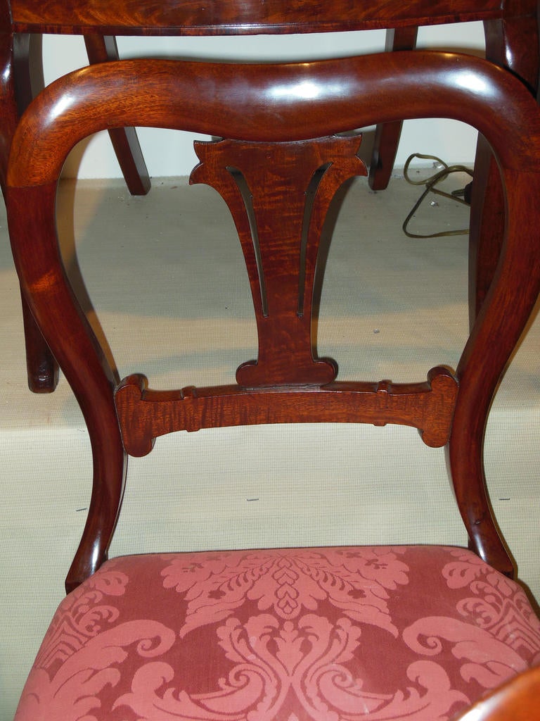 Duncan Phyfe Antique set of 6 dining chairs at 1stdibs