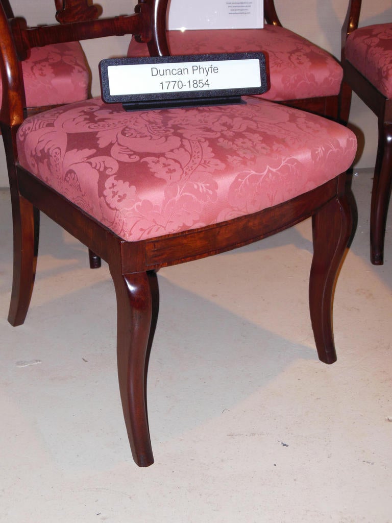 Duncan Phyfe Antique set of 6 dining chairs at 1stdibs