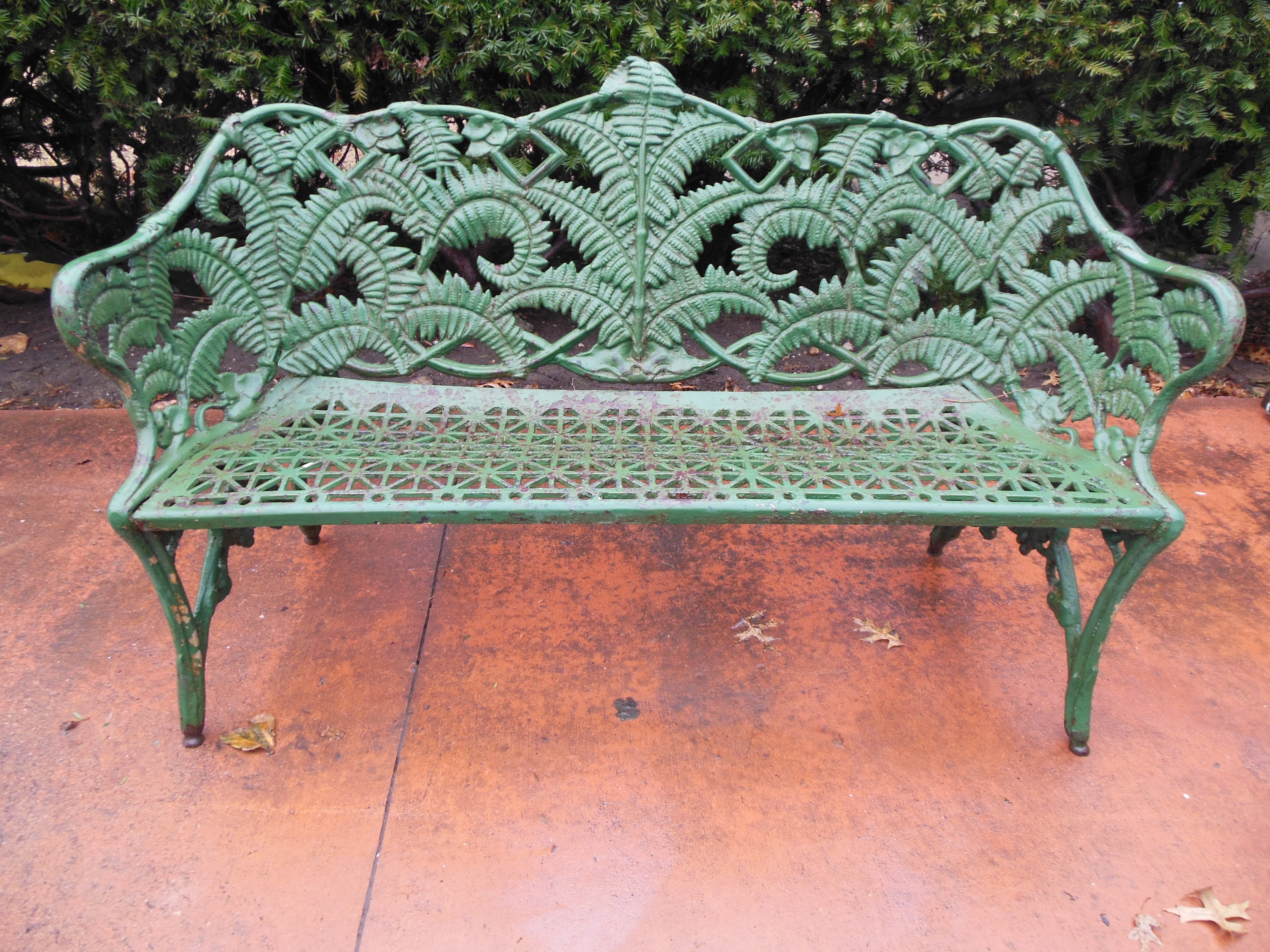 Cast Iron Garden Bench, 19thC
