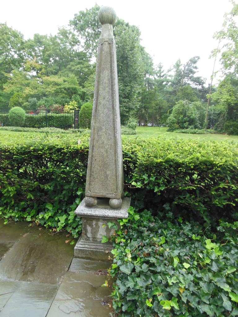 Four Obelisks of Cast Stone For Sale at 1stdibs