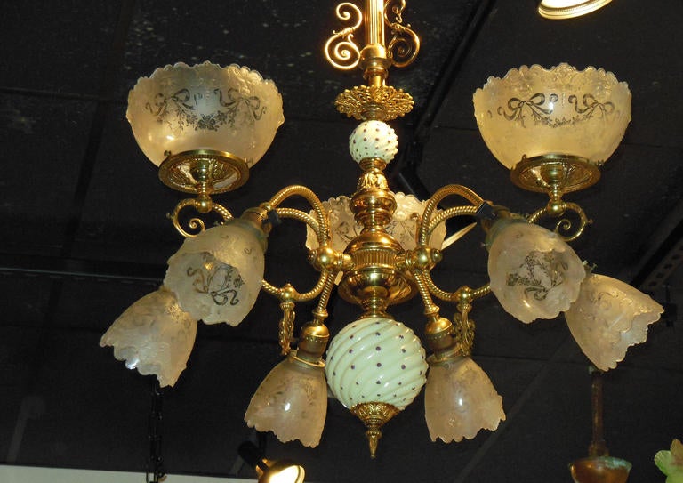 antique gas victorian chandeliers