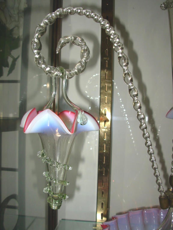 English Epergne with Hanging Baskets