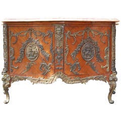 French Ormolu Buffet with Marble Top